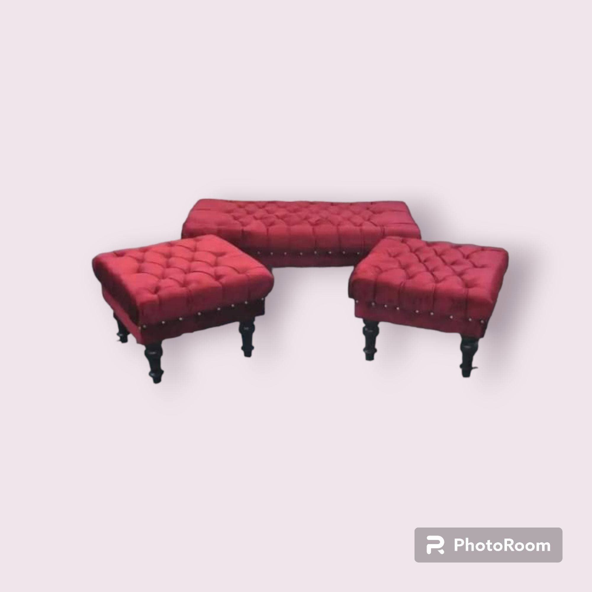 Stylish Puffy Set Customize Puffy Set 4 Seater