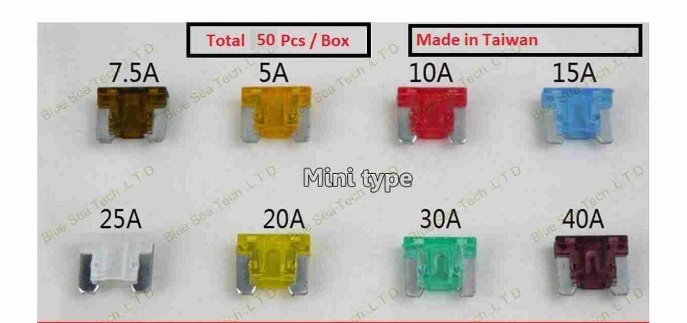 Car Fuse For New Honda And Toyota Cars 50 Pcs Mix