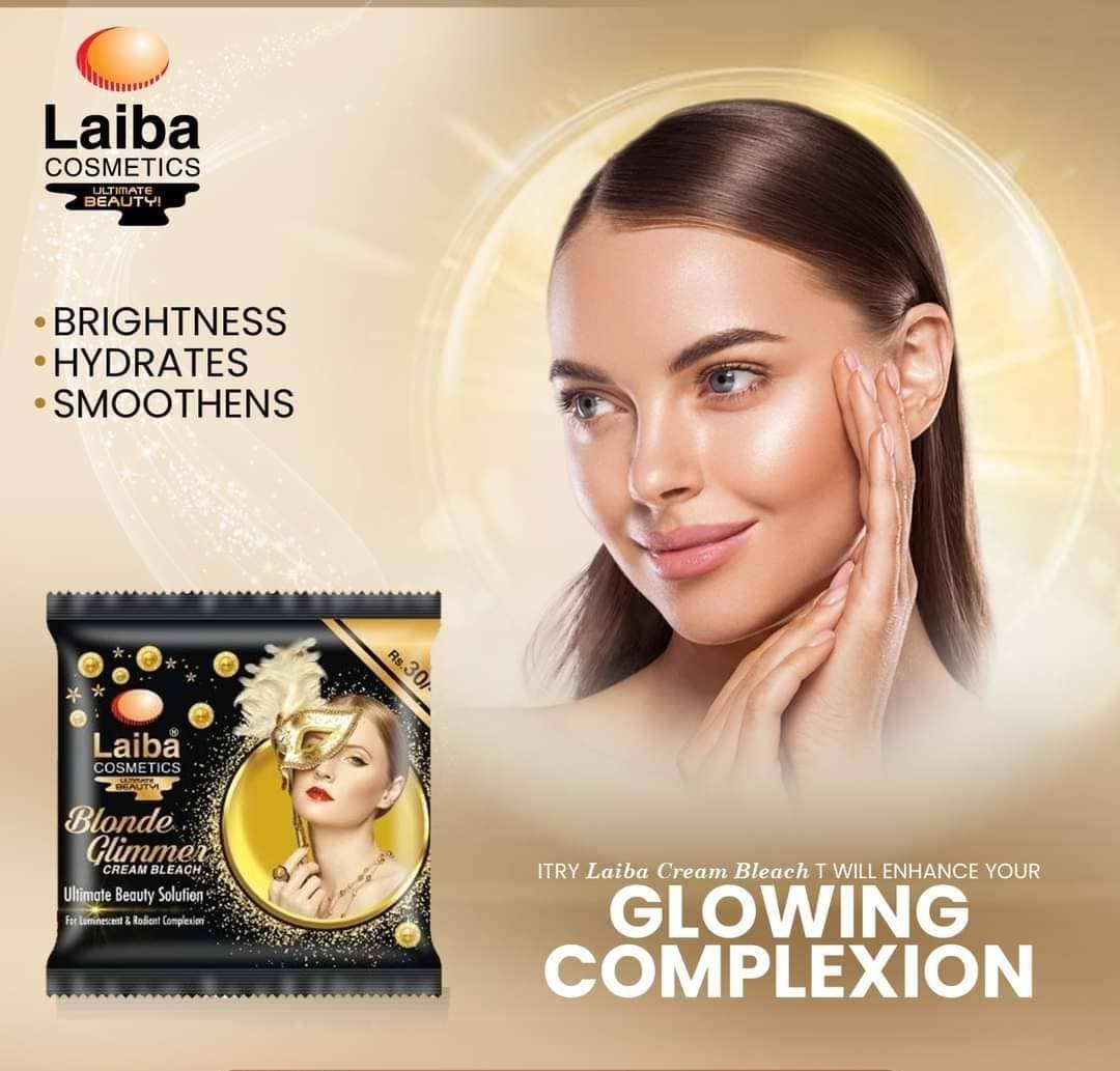 Pack of 12 - Laiba Cosmetics Blonde Glimmer Bleach Cream