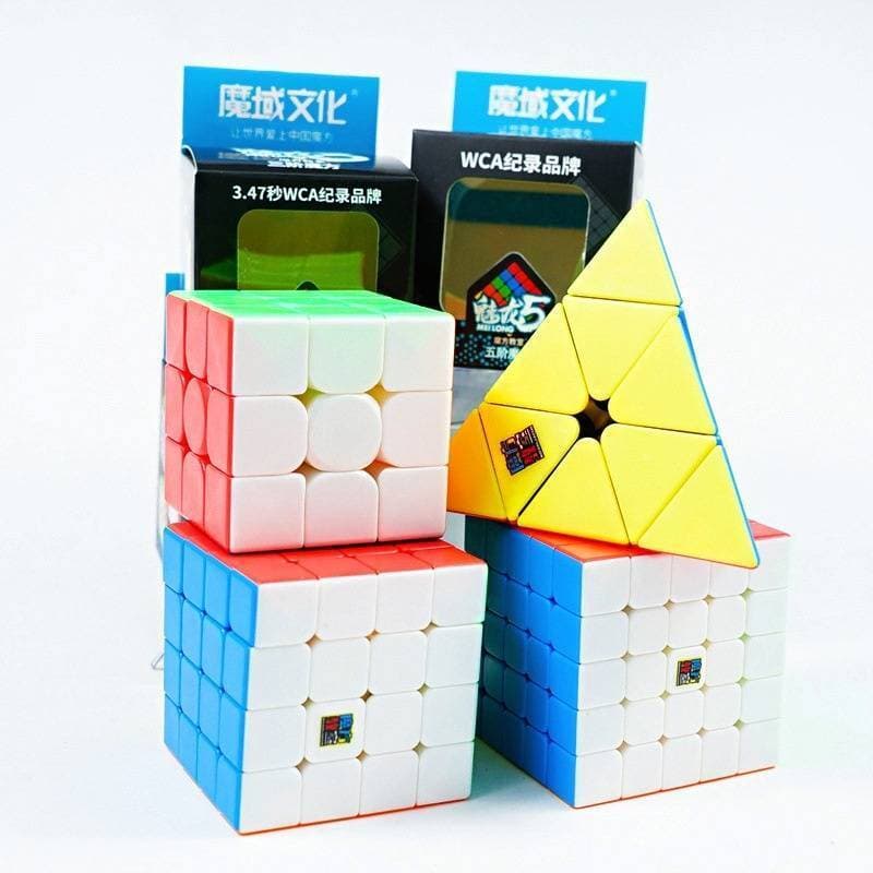 Pack of 4 Moyu Meilong Cubes Puzzle Toy