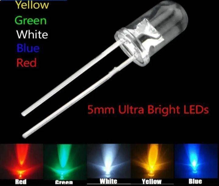 (Pack Of 10) 5Mm Bright Ultra Led Light