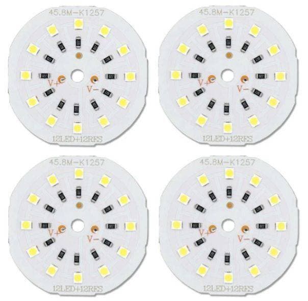 Pack Of 4 12 Volt Led Lights Chip High Brightness Long Time Useful
