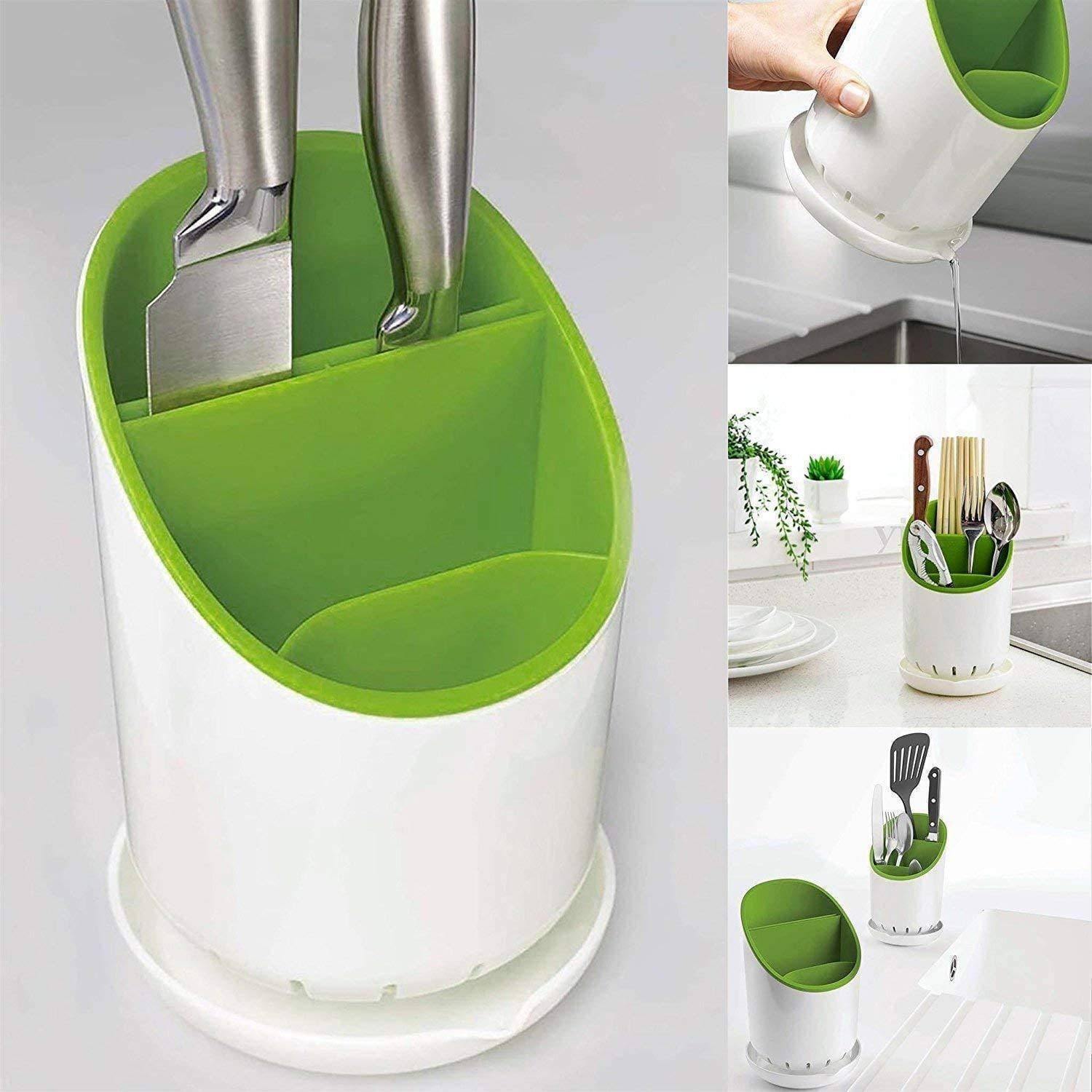 Kitchen Home Dry Cutlery Holder Strainer Drainer