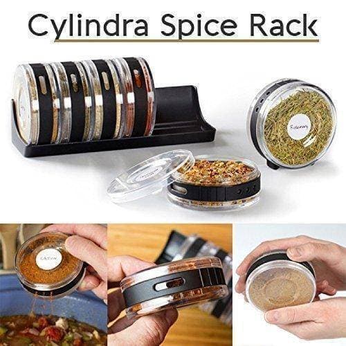 Agm Set Of 6 Cylinder Spices Rack