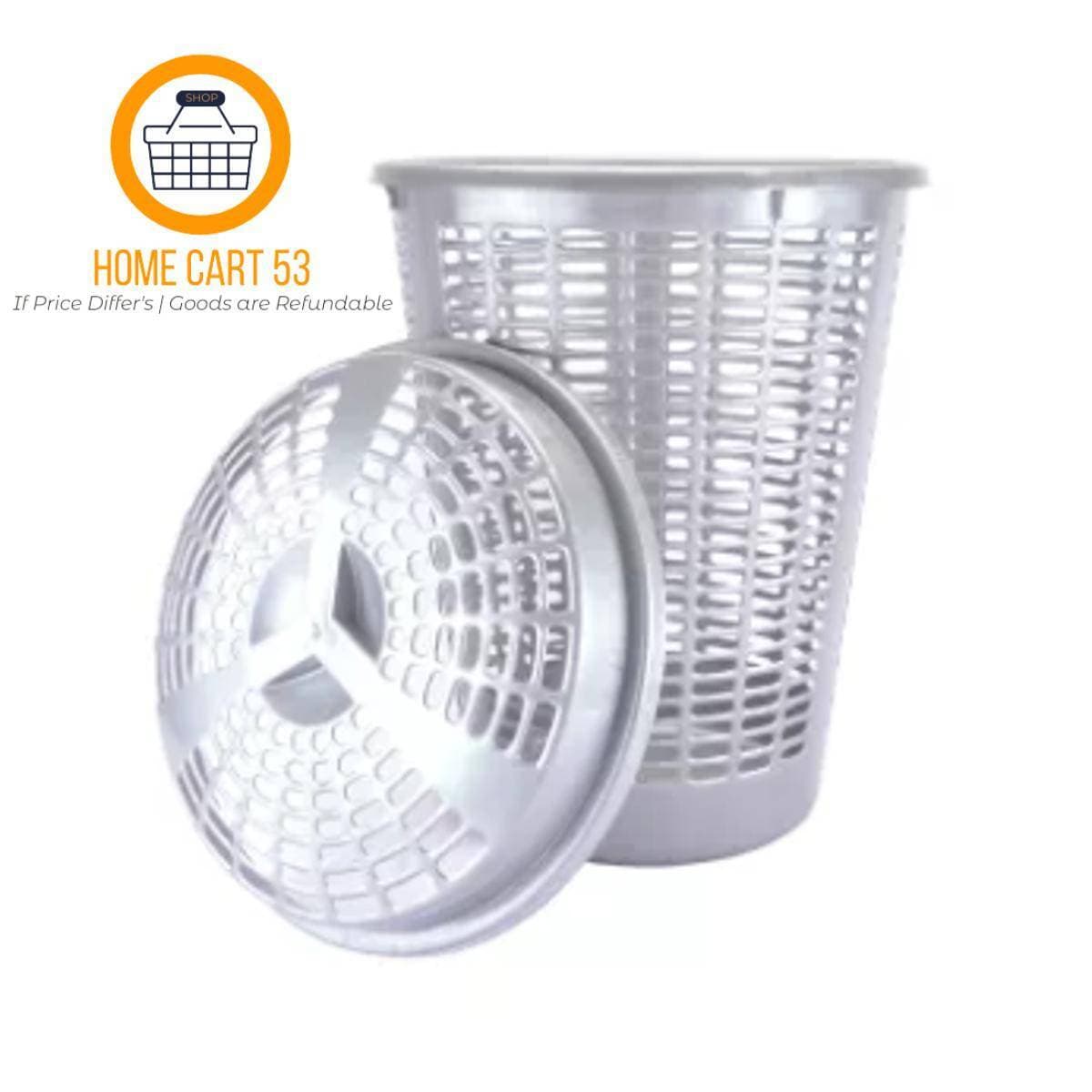 Plastic Laundry Basket - 1 Piece