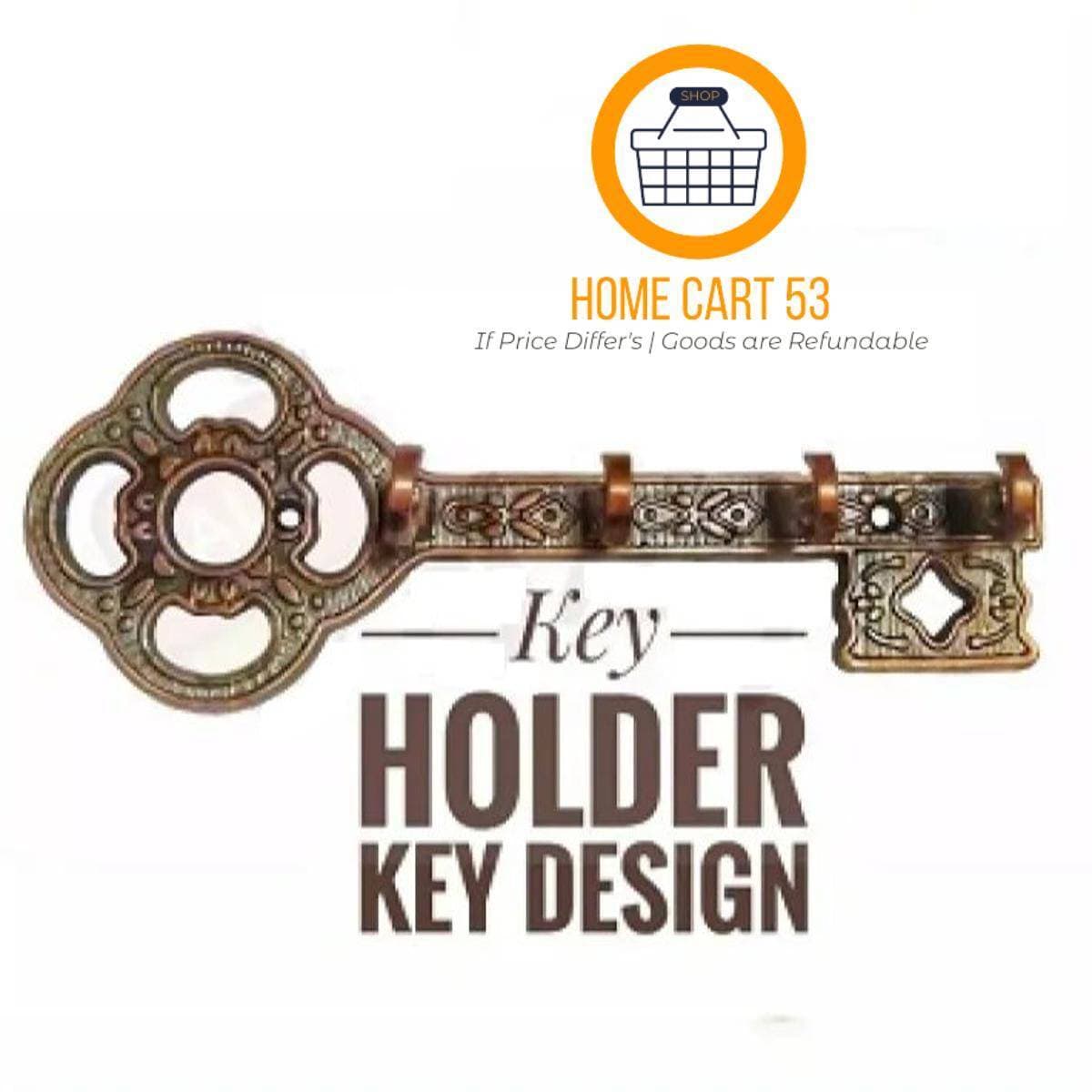 Key Shape Wall Key Holder - 1 Piece