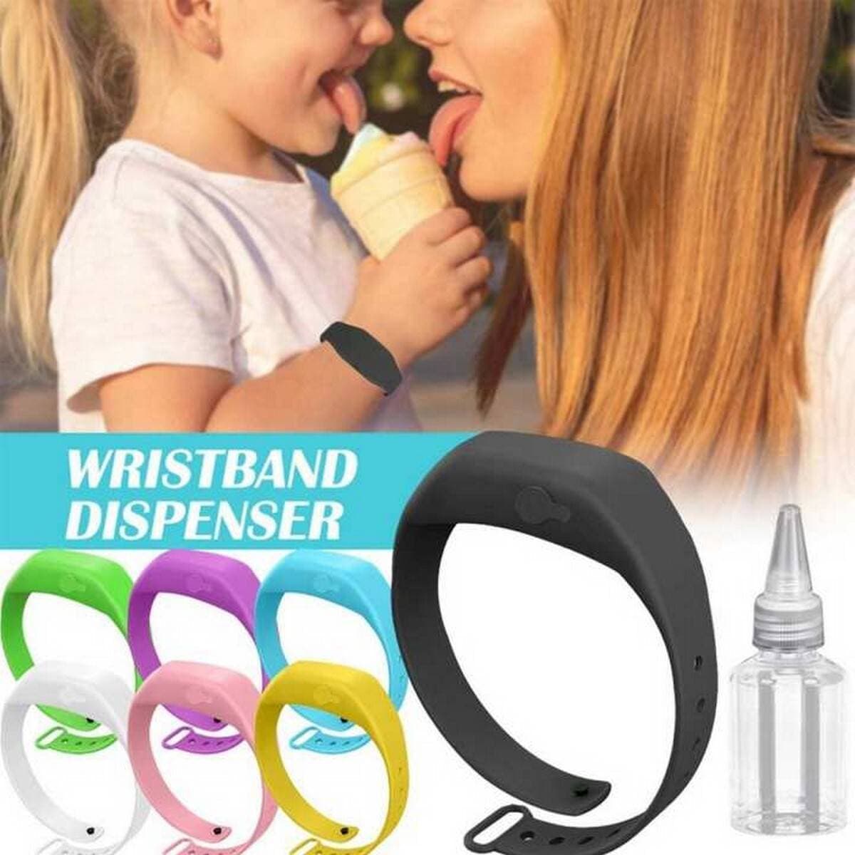 Squeeze Wearable Disinfects Wristband Hand Wrist Band