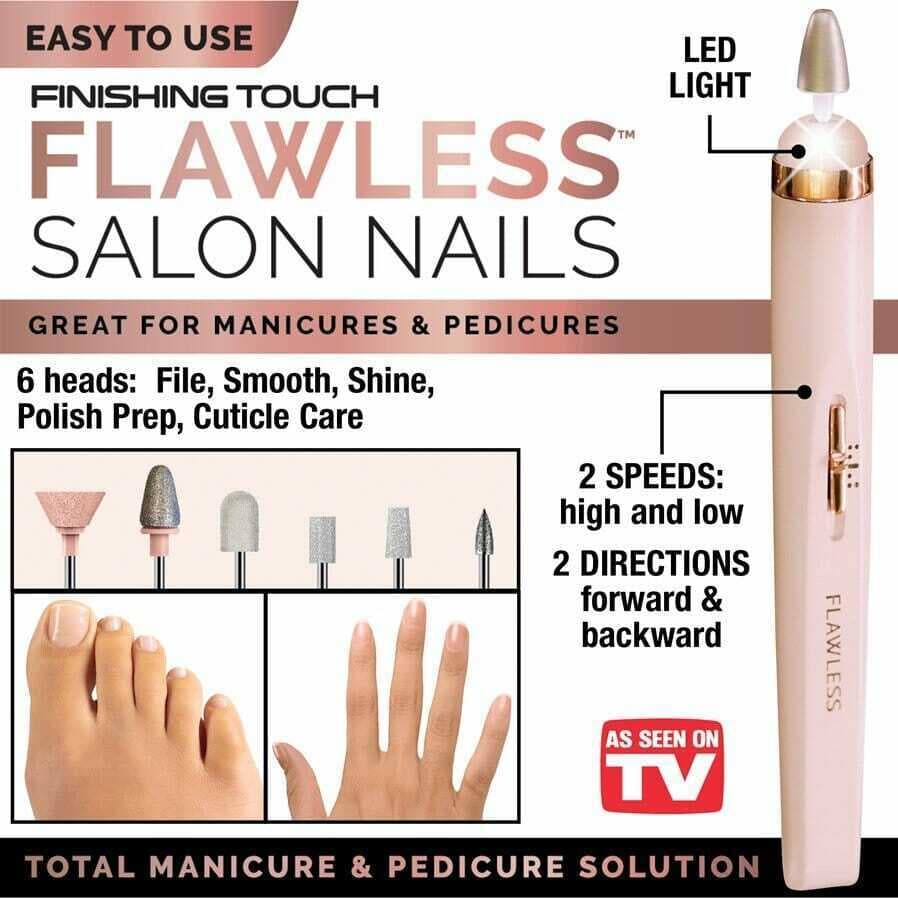 Rechargeable Finishing Touch Flawless Salon Nails Kit