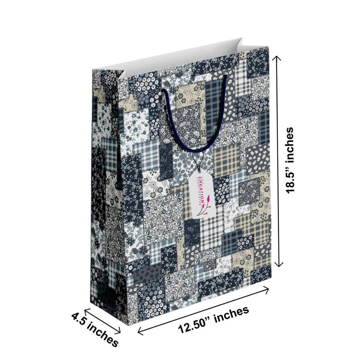 Pack Of 6 - Classic Quality Xxl Size Gift Bag For Gifting - (TCR_104)