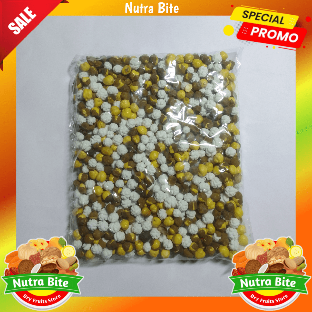 Nutra Bite Roasted Channa & Sweet Makhane Candy Mix Pack - 250 Gram