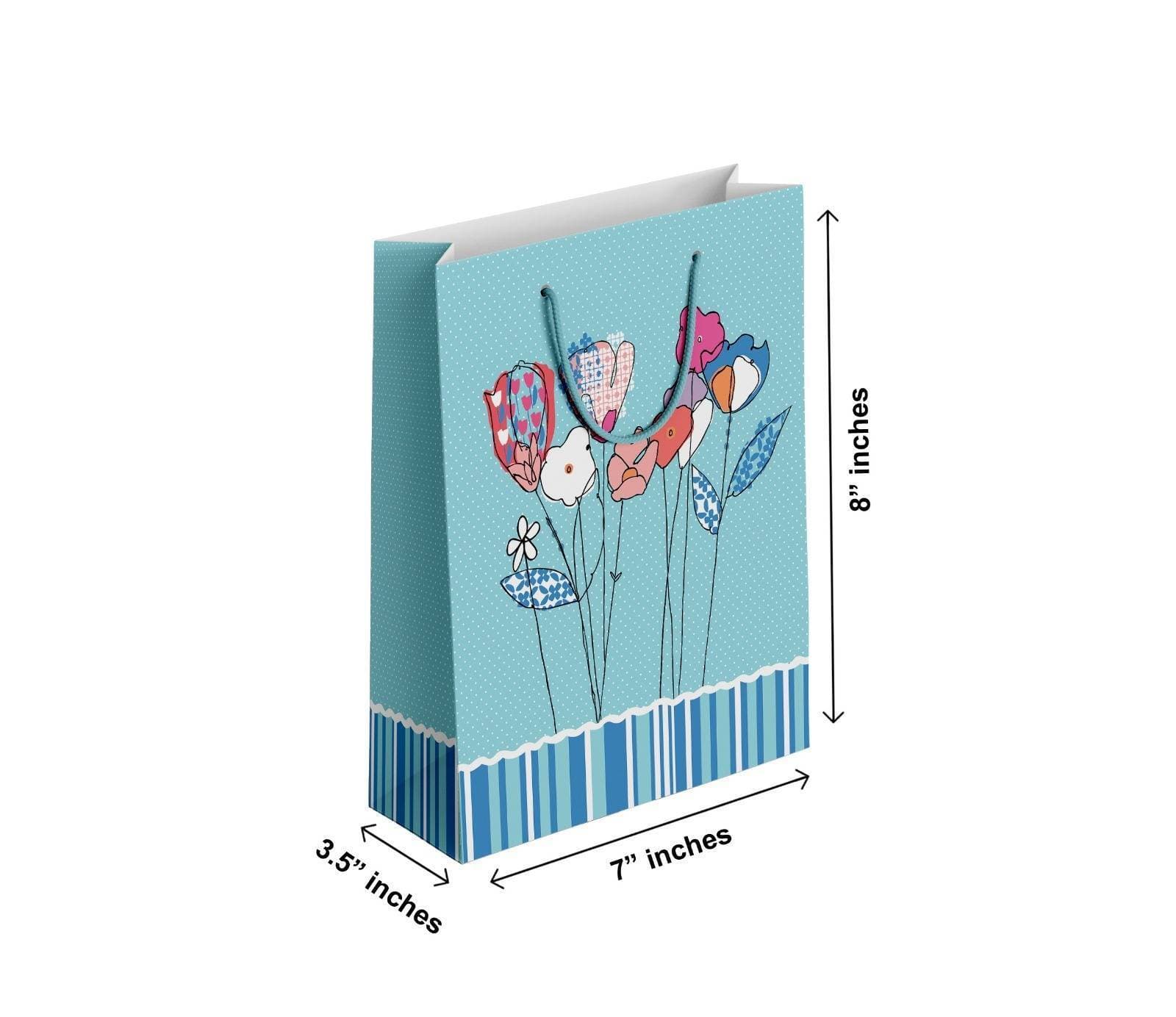 Pack Of 6 - Classic Quality Xxxs Size Gift Bag For Gifting - (TCR_037)