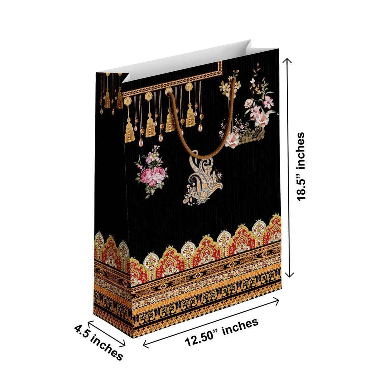 Pack Of 6 - Classic Quality Xxl Size Gift Bag For Gifting - (TCR_101)