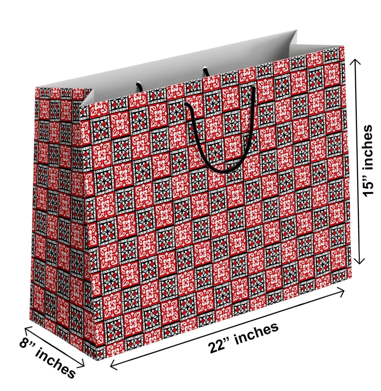 Pack Of 6 - Jumbo Size Premium Gift Bag For Gifting - (TCR_089)