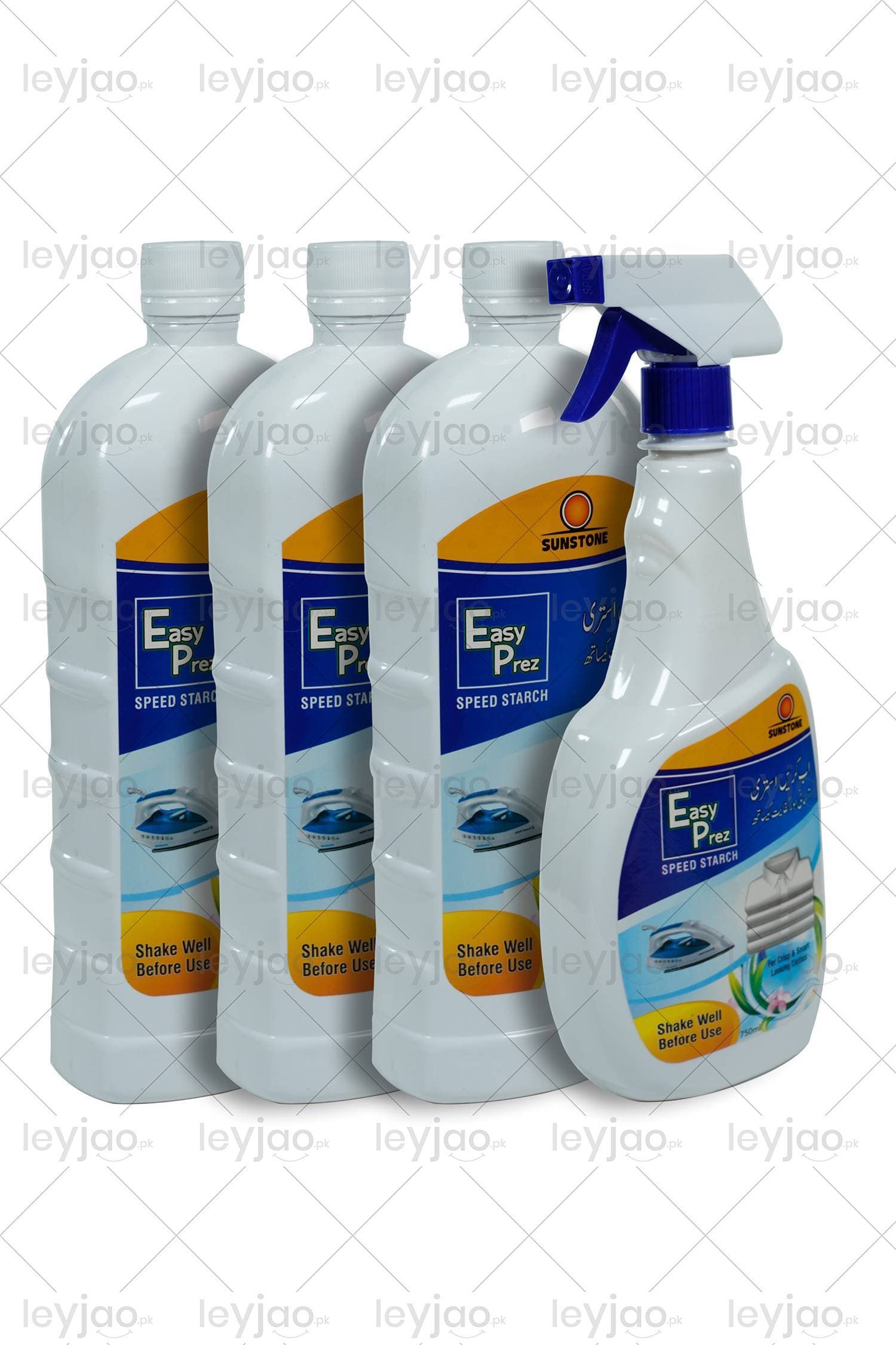 EasyPrez Speed Ironing Starch Spray - Pack of 4 (750ml +1000ml)