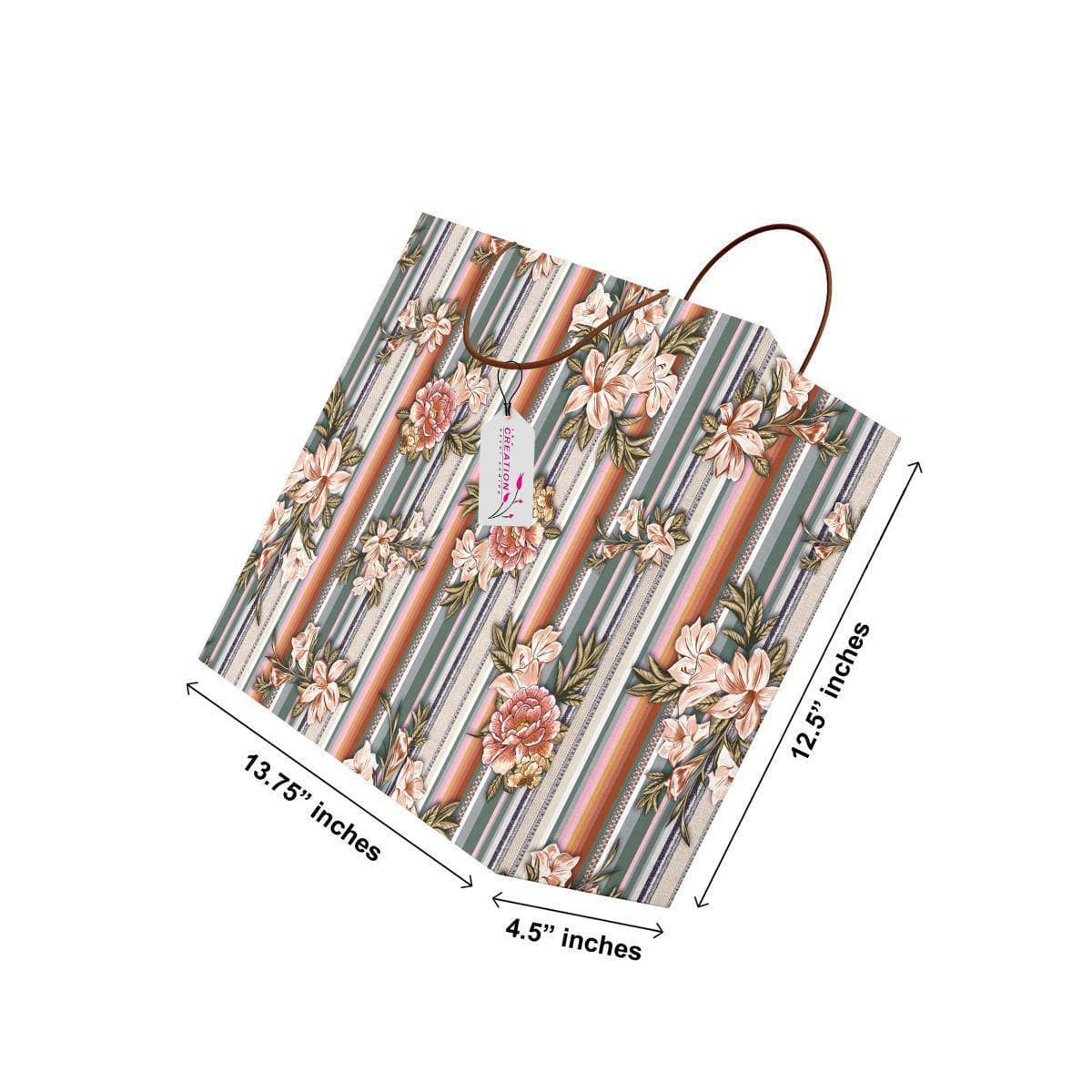 Pack Of 6 - Classic Quality L Size Gift Bag For Gifting - (TCR_116)