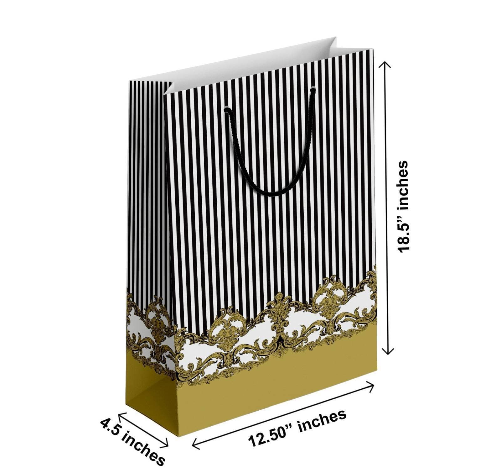 Pack Of 6 - Classic Quality Xxl Size Gift Bag For Gifting - (TCR_099)