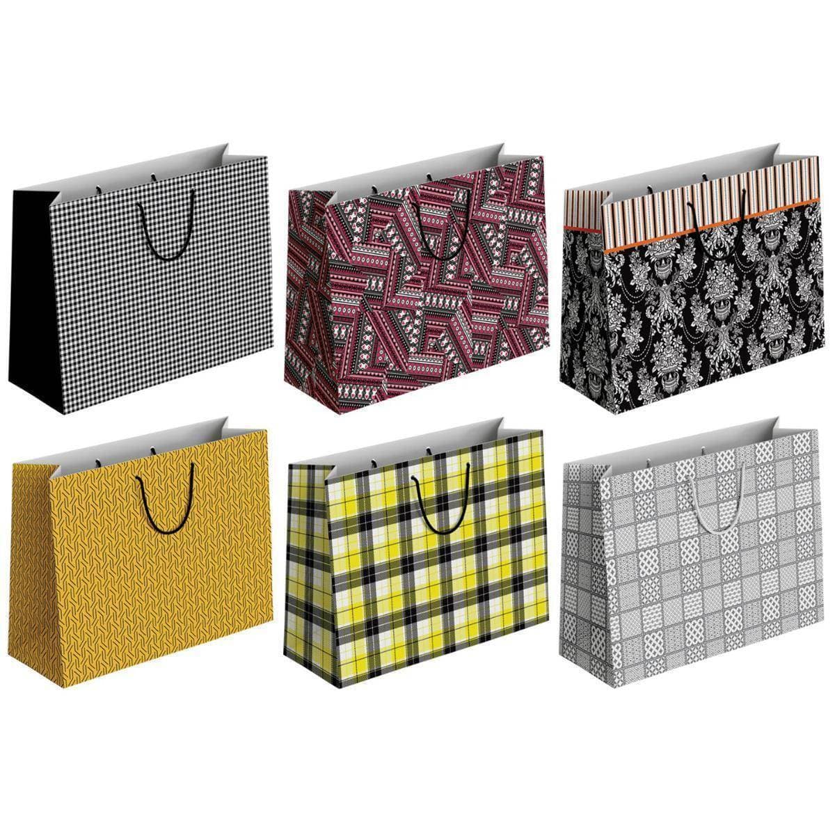 Pack Of 6 - Classic Quality Xxxxl Jumbo Size Gift Bag For Gifting - (TCR_093)
