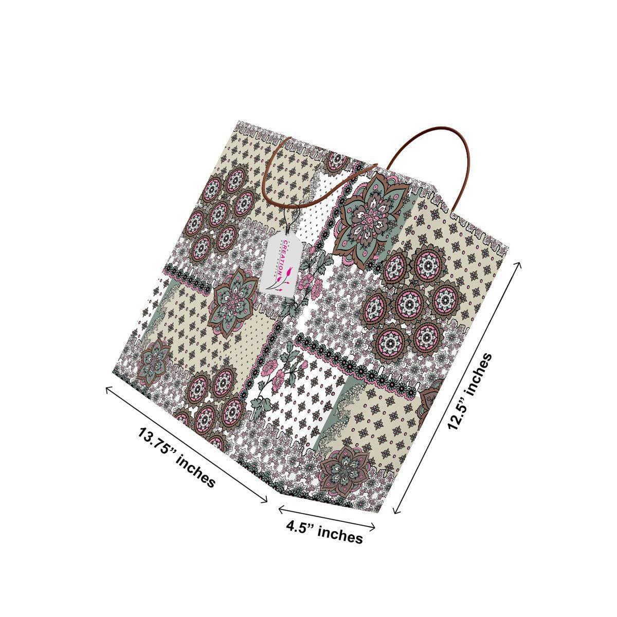 Pack Of 6 - Classic Quality L Size Gift Bag For Gifting - (TCR_108)
