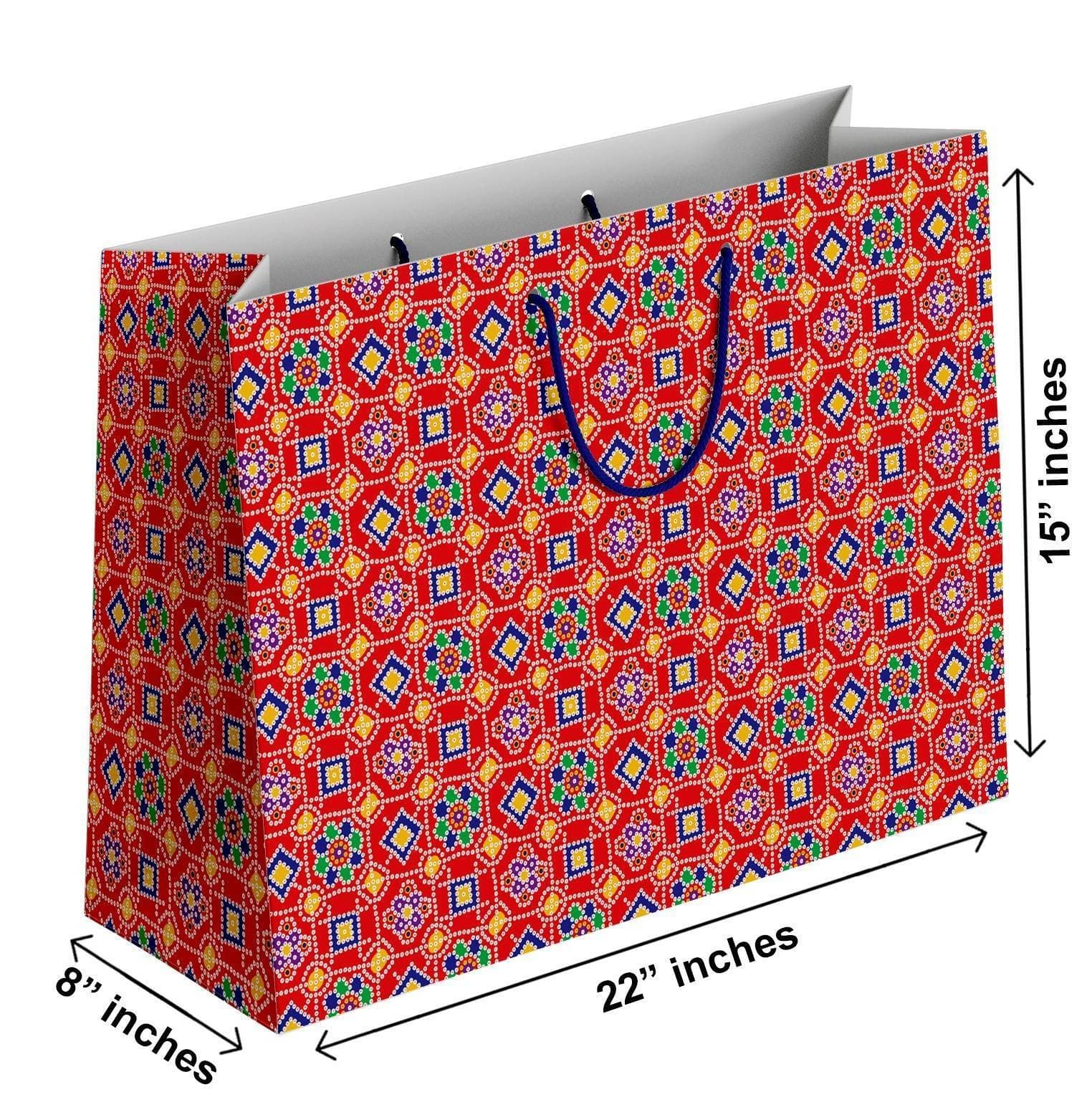 Pack Of 6 - Jumbo Size Premium Gift Bag For Gifting - (TCR_165)