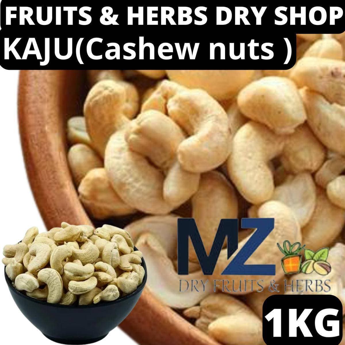 Fresh Kaju Cashew Nuts - 1KG
