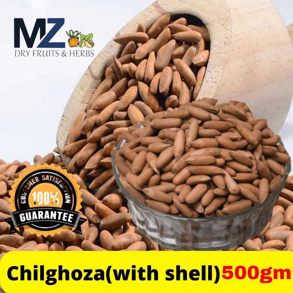 Fresh Chilghoza Pine Nuts  - 500 Gram