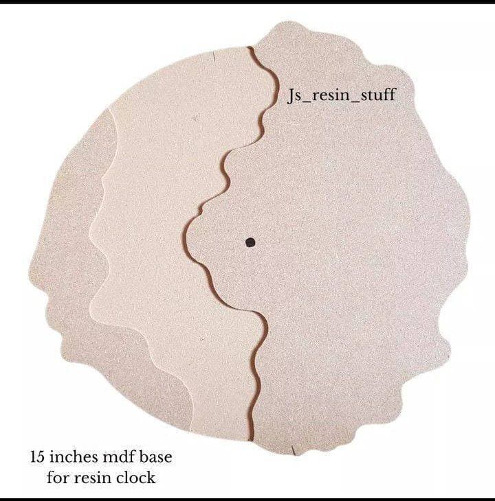 Mdf Clock Base For Resin Artwork