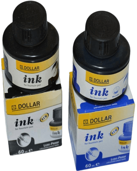 Pack Of 2 Ink-60 Ml-Blue & Black - 1 Piece