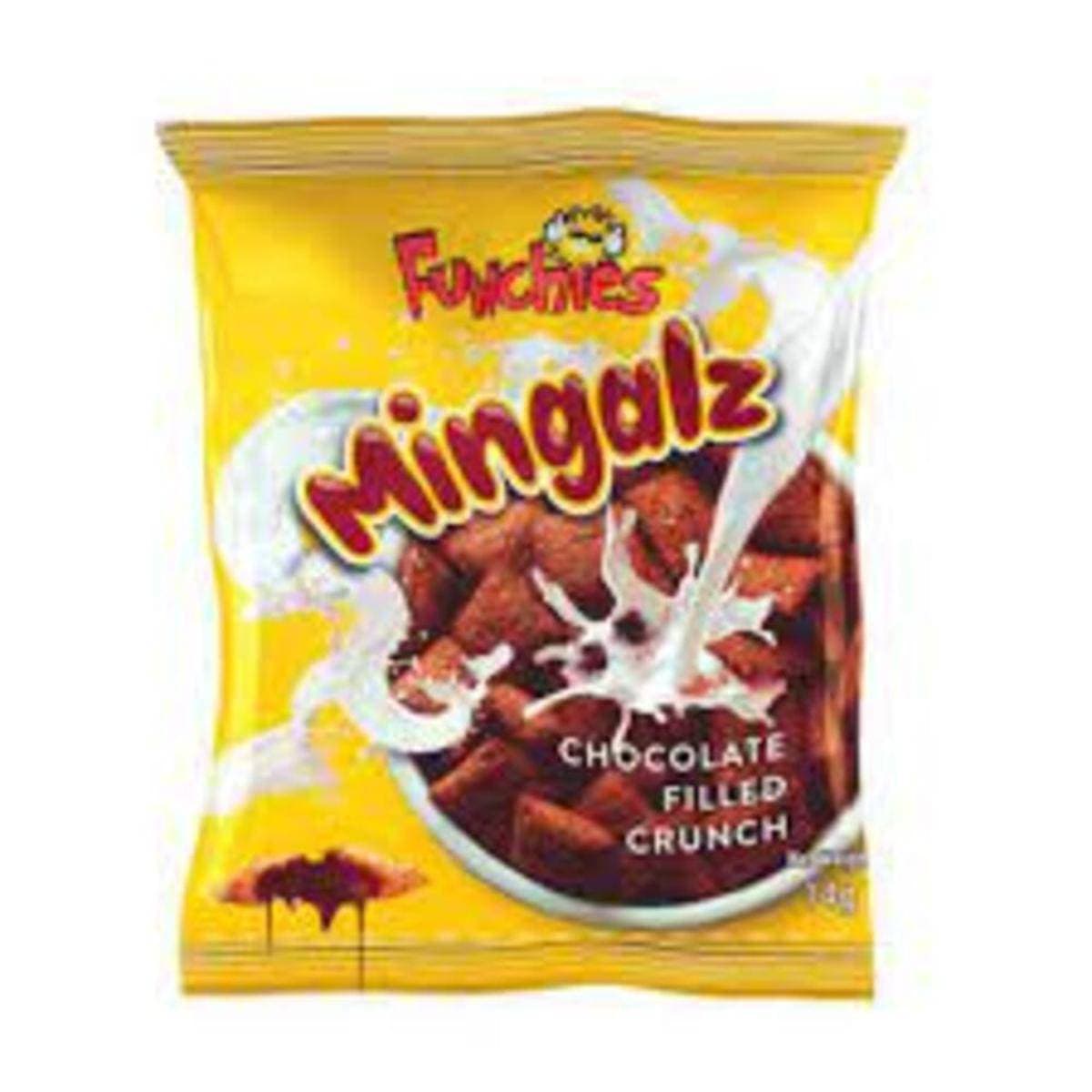 Funchies Mingalz Chocolate Filled Crunch Cereals 20g - Pack Of 10 Sachets