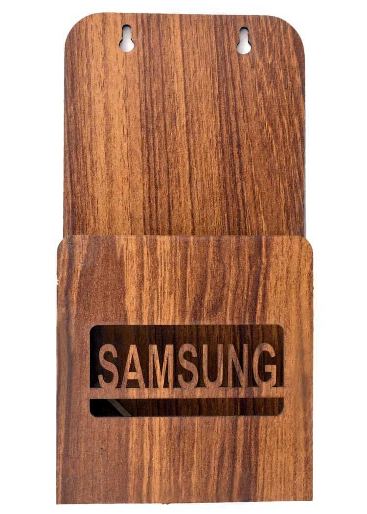 Mobile Holder For Diffierent Mobile Wooden Wall Mount
