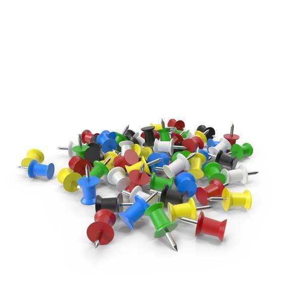 Plastic Thumb Pins - Push Pins For Notice Board - 40Pcs
