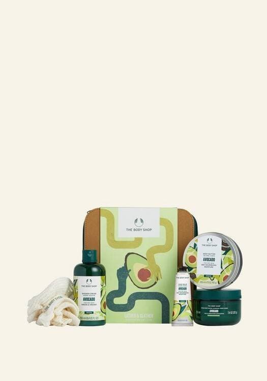 The Body Shop Lather Lather & Slather Avocado Big Gift Set
