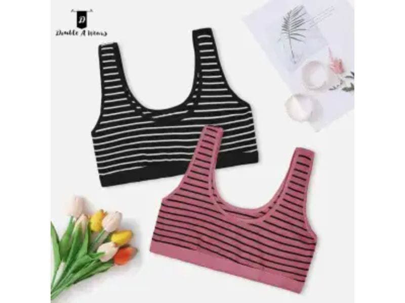 Pack of 2 - Cotton Bra For Teenagers Girls