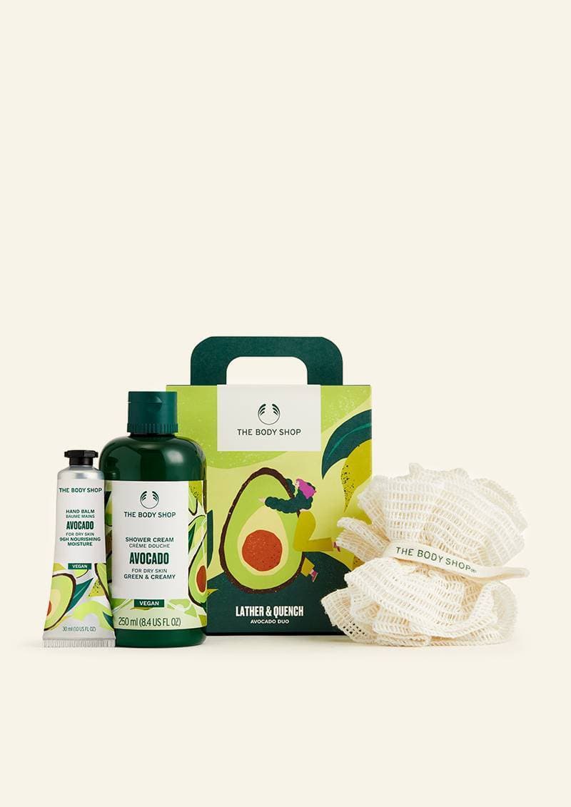 The Body Shop Lather & Quench Avocado Duo Essential Gift Set