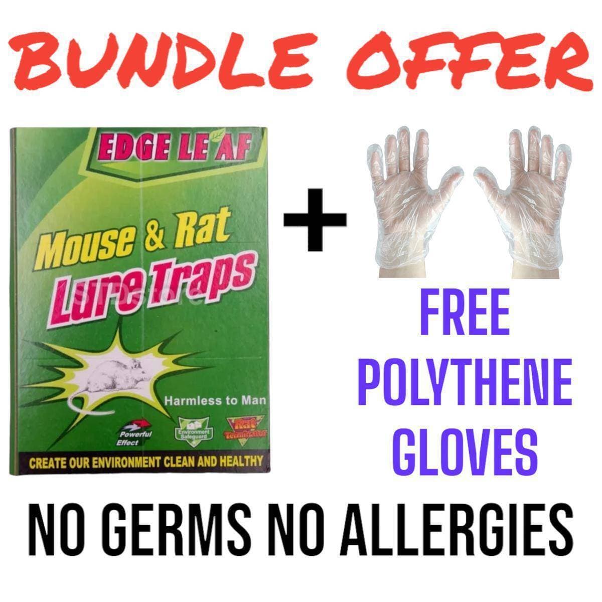 Large Mouse Rat Glue Trap Rat Book with FREE Gloves