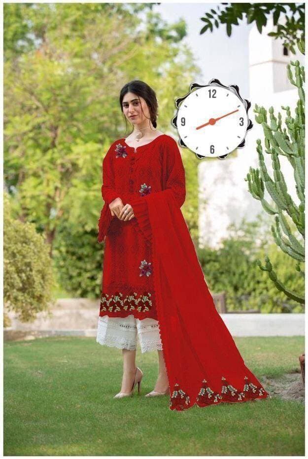 Embroidery Unstitched Dress For Women - (RAC_068)