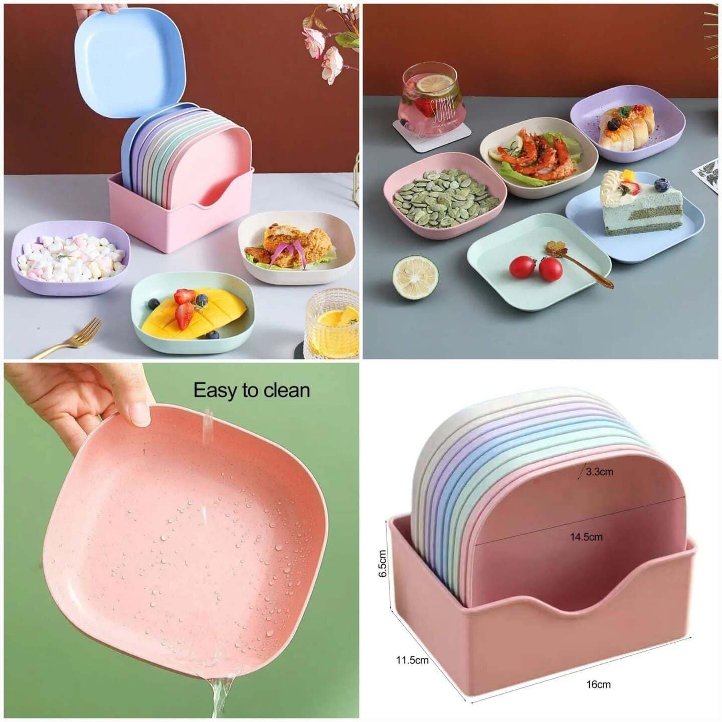 10Pcs Multi-Function Spit Bone Dish Household Food Grade - (RAC_008)