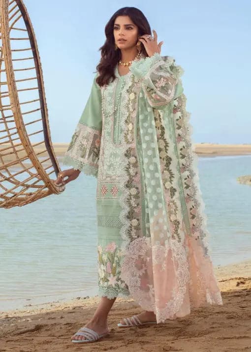 Lawn Embroidery Unstitched Dress For Women - (RAC_066)