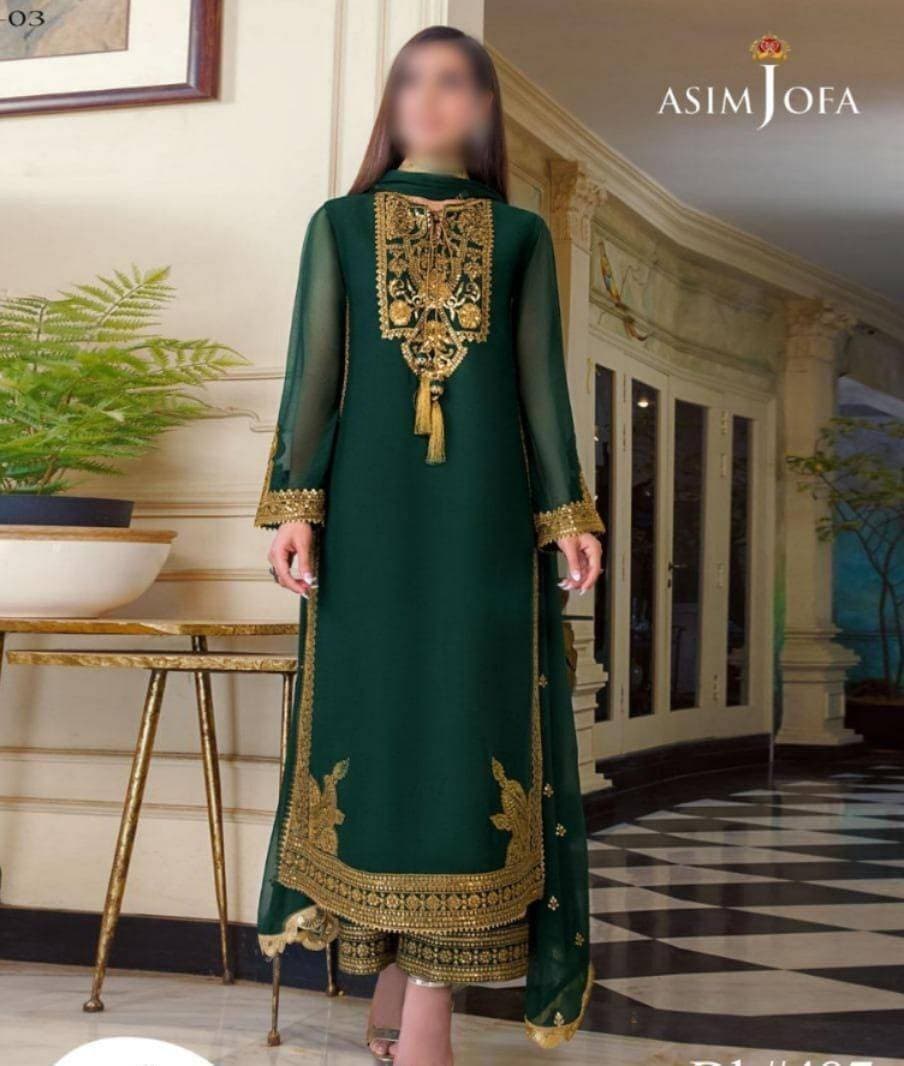 Embroidery Unstitched Dress For Women - (RAC_027)