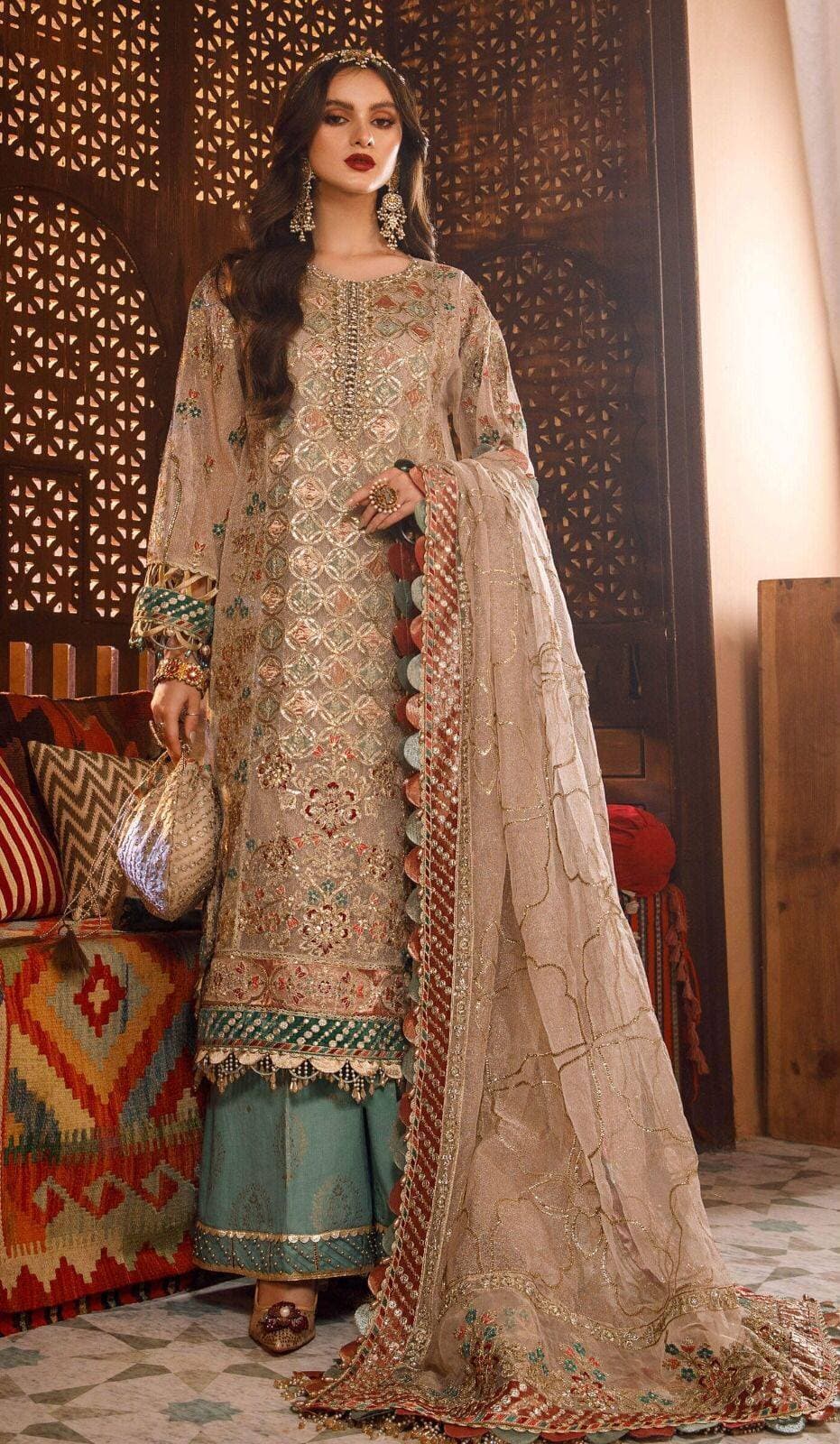 Embroidery Unstitched Dress For Women - (RAC_041)