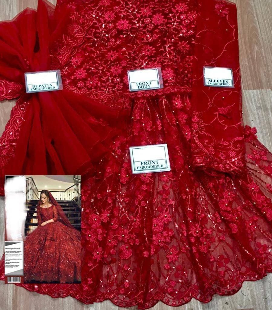 Embroidery Unstitched Dress For Women - (RAC_026)
