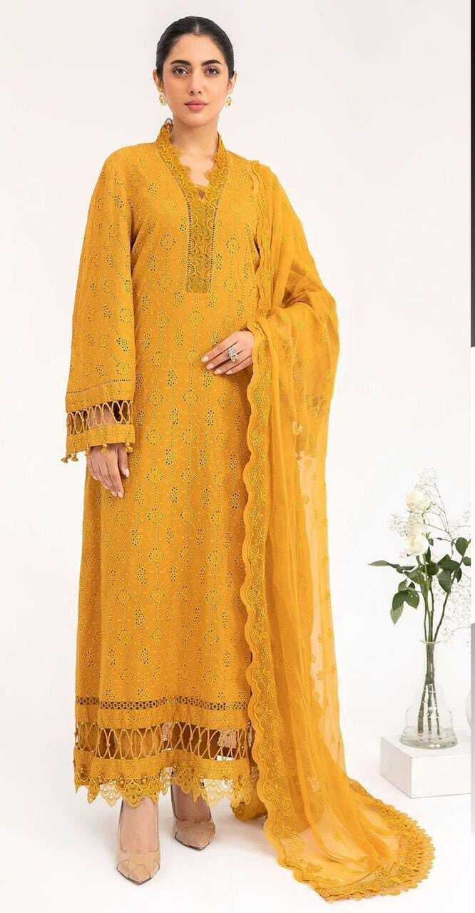 Embroidery Unstitched Dress For Women - (RAC_069)