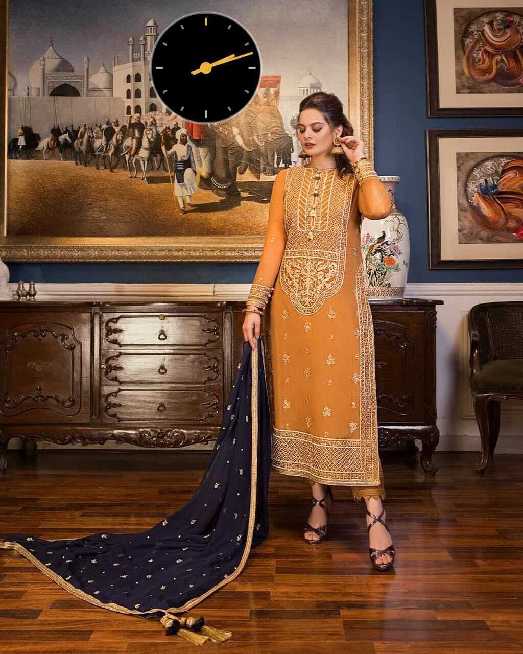 Embroidery Unstitched Dress For Women - (RAC_036)