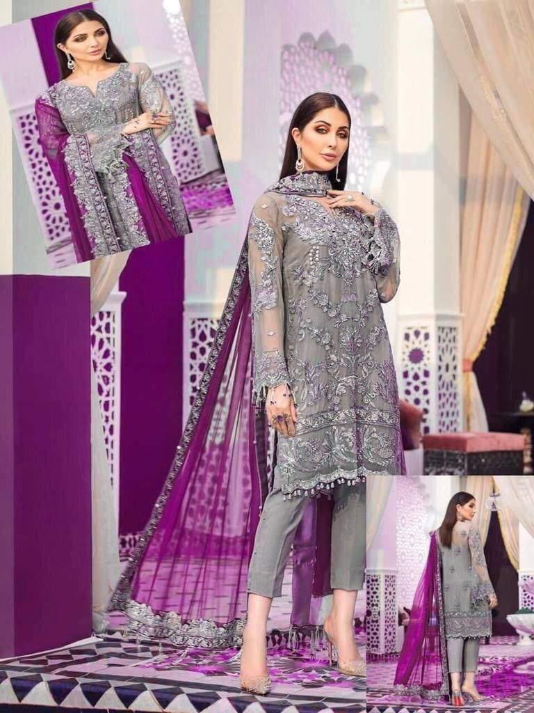 Embroidery Unstitched Dress For Women - (RAC_038)