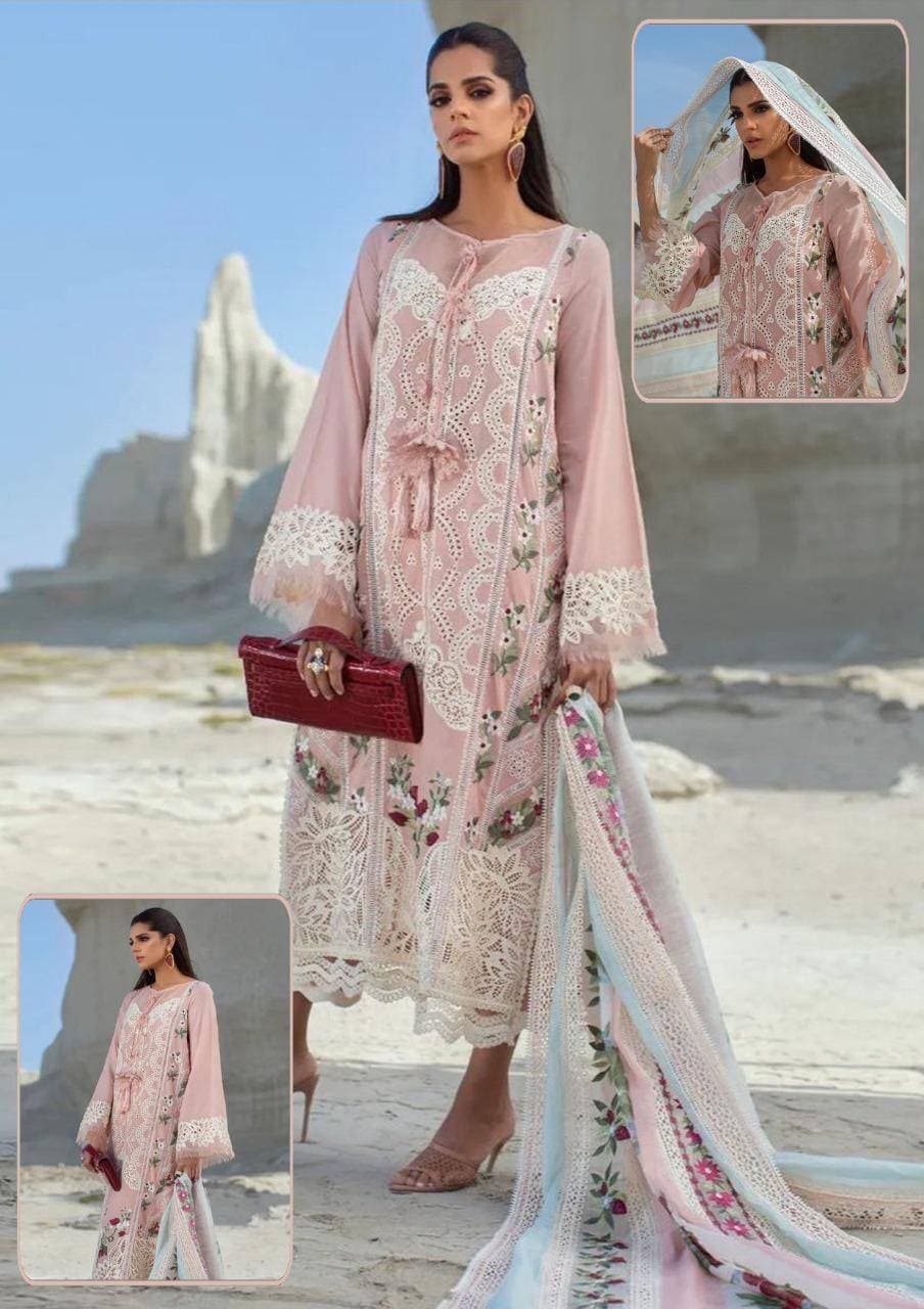 Embroidery Unstitched Dress For Women - (RAC_024)