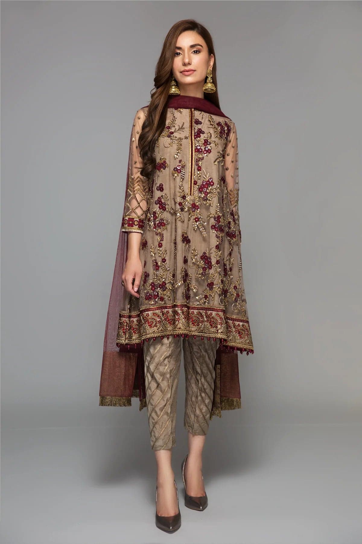 Embroidery Unstitched Dress For Women - (RAC_019)