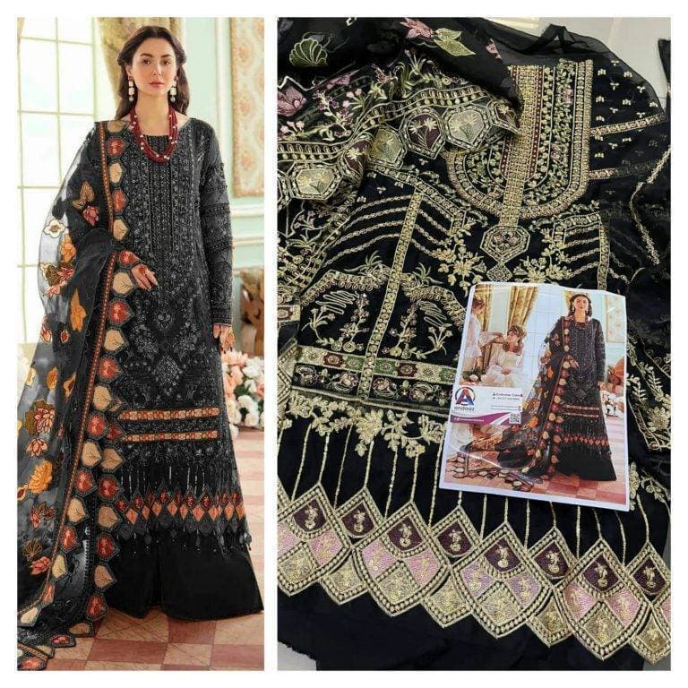 Embroidery Unstitched Dress For Women - (RAC_040)