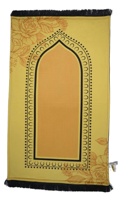 Engraving Drawn Floral Soft Foaming Prayer Mat