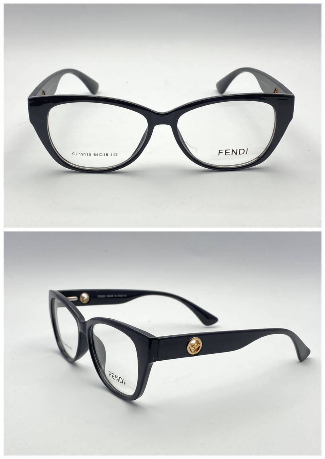 Fendi Plastic Frame Oval Shape Eye Glass Frame For Unisex