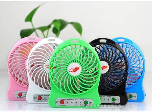 Mini Portable Fan Usb Air Speed Led Lighting Function Fan