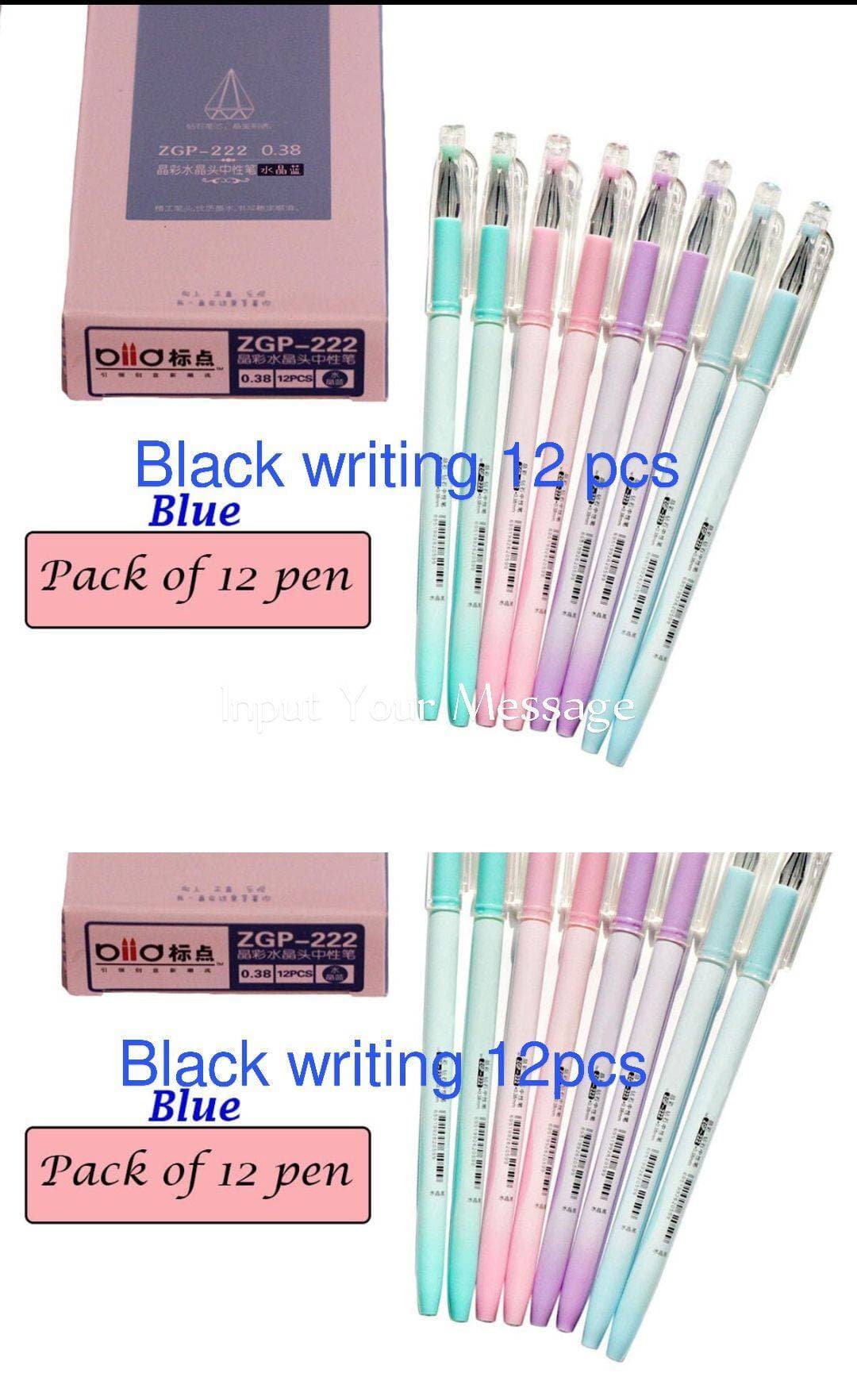 Vivid Fine Gel Pen For Student 0.38 Mm Pack Of 12